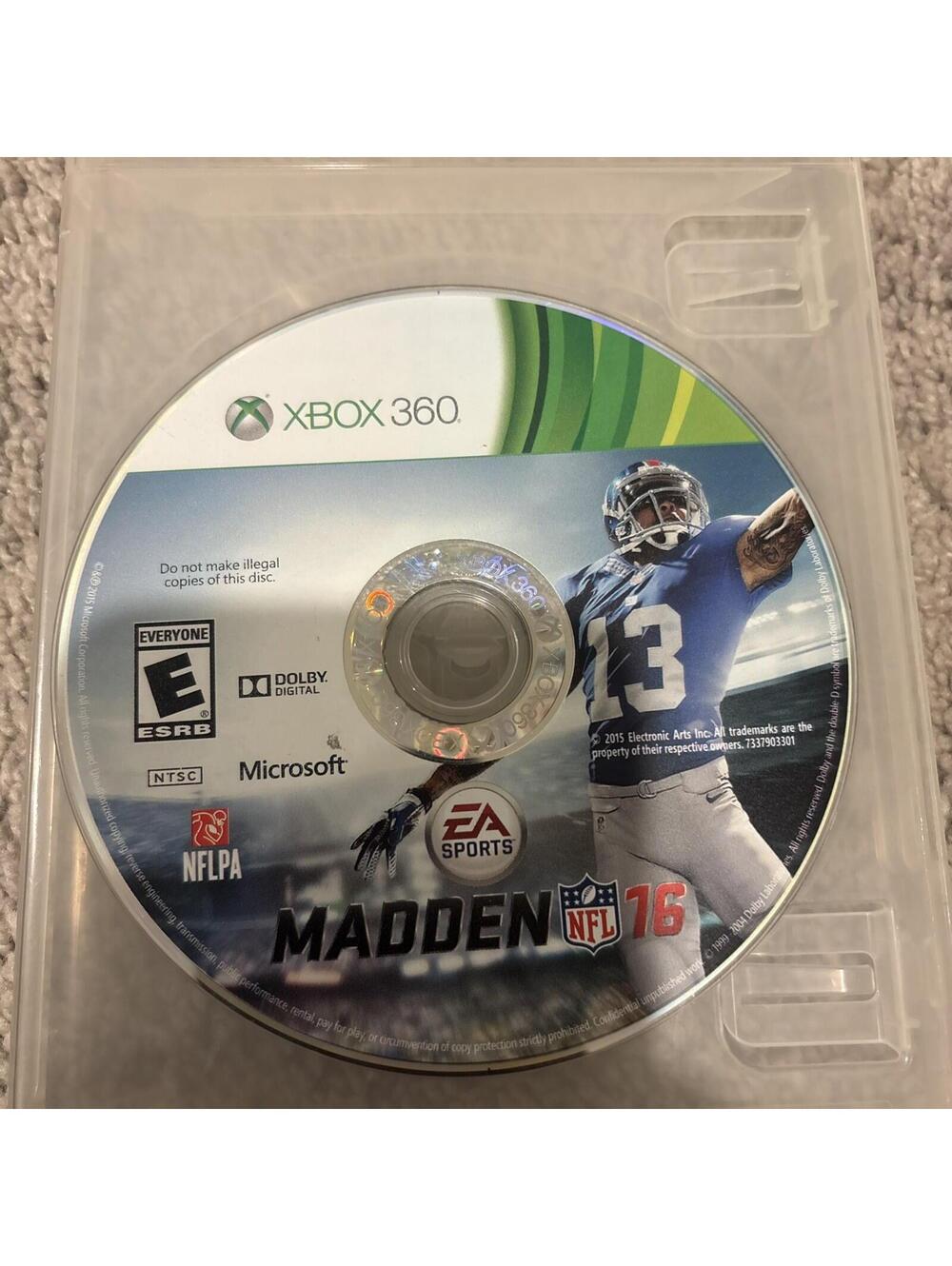 Madden 16 (Xbox 360) NO TRACKING - DISC ONLY